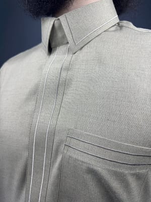 img_4139 Qamis Talib Brodée | Beige