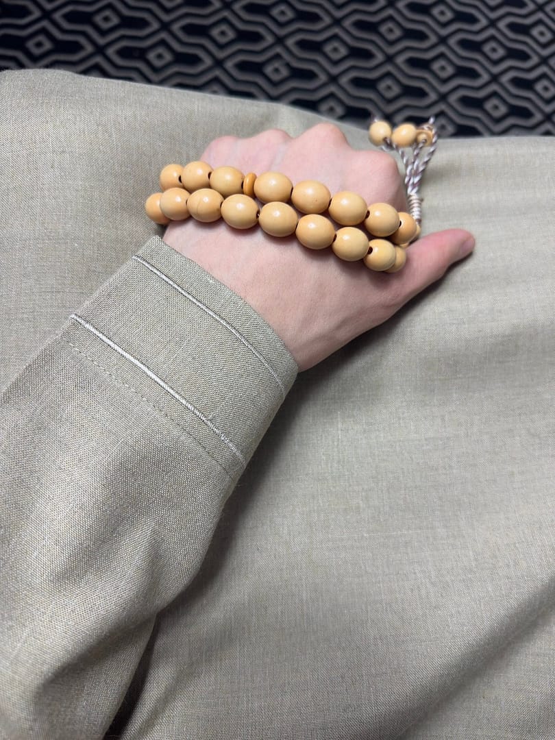 img_4130-2 Qamis Talib Brodée | Beige