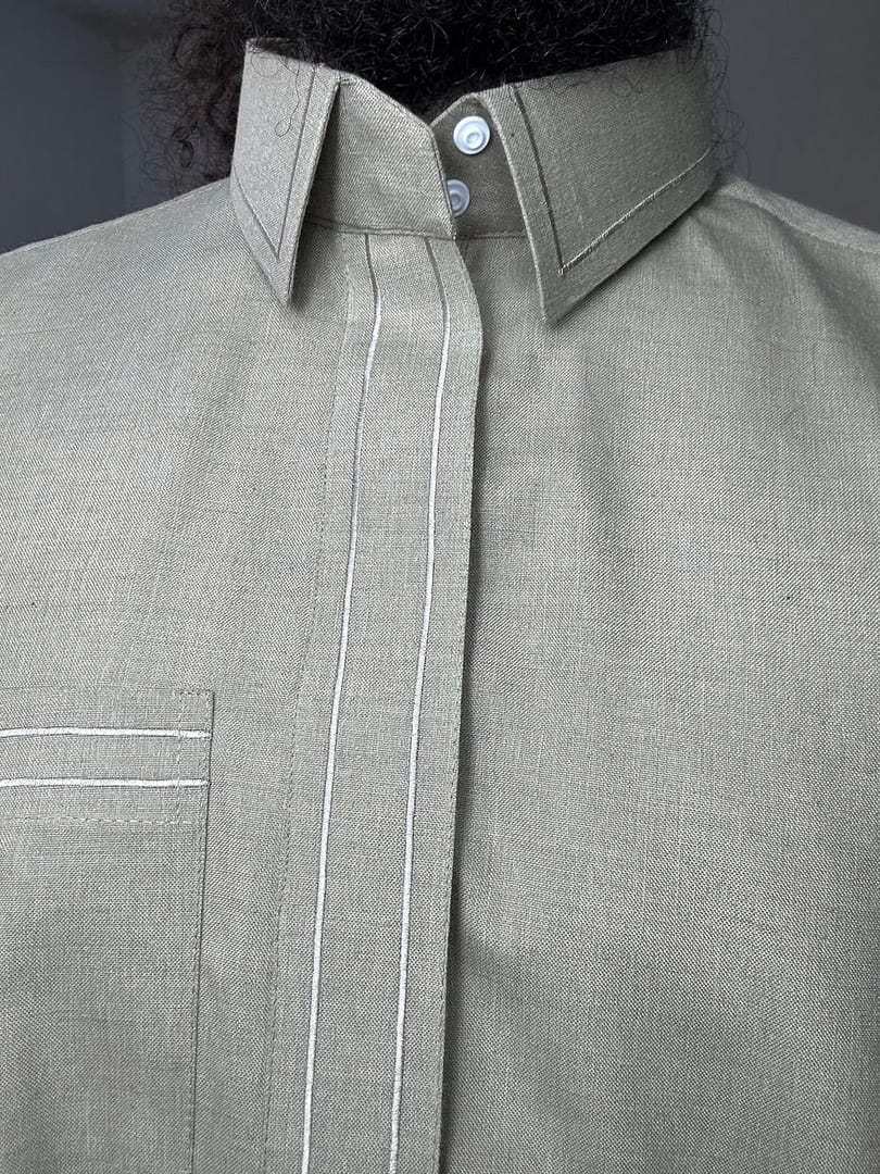 img_4136 Qamis Talib Brodée | Beige